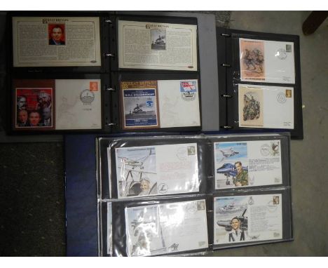Three albums of assorted first day covers.
