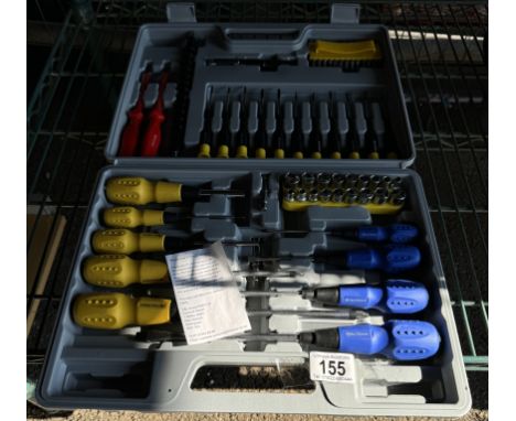 An AA screwdriver set &amp; socket set including drill bits