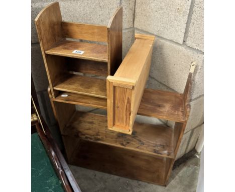3 Wall shelf units of various sizes