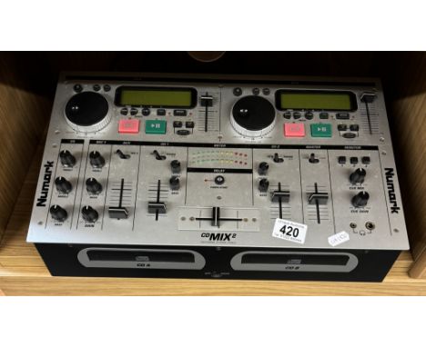 A Numark CD mix 2 professional CD mixing console (untested)