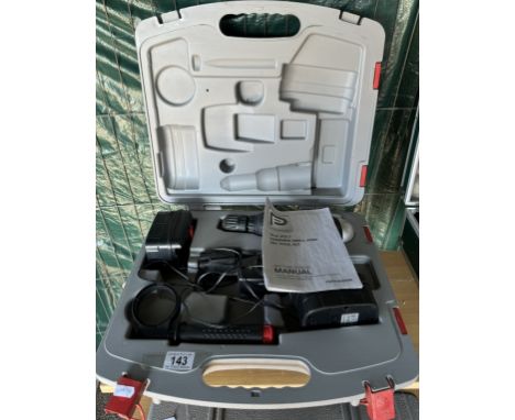 A cased Performance 14.4 volt hammer drill &amp; DIY tool kit 