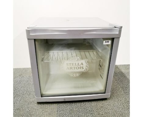 A Stella Artois two shelf mini fridge, 50 x 50 x 50cm.