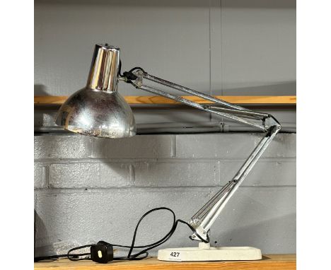 A vintage Ikea desk lamp with cast iron base.