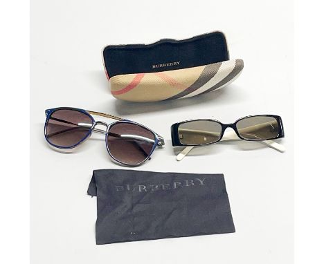 A pair of vintage Burberry sunglasses together with a pair of Ted Baker sunglasses.