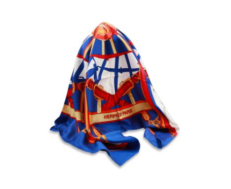 AN HERMÉS SILK SCARF, square form, boxed