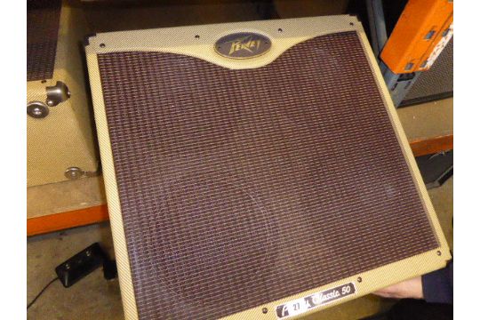 Peavey Classic 50 4x10 Guitar Combo Speaker Cabinet In Tweed