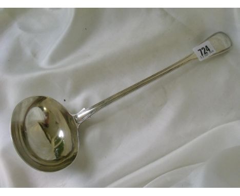 Victorian fiddle thread soup ladle 1842 by W.E. 310g   