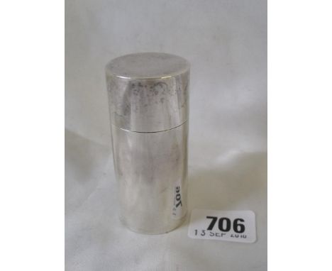 Plane cylindrical shaving stick holder London 1910    