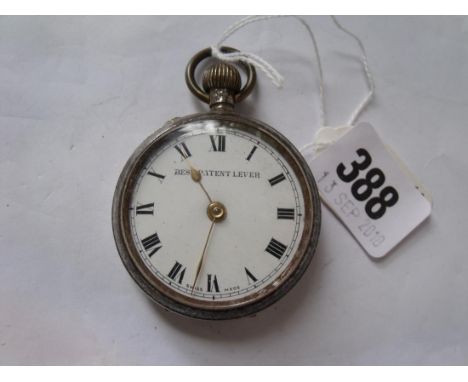 Gents metal pocket watch "best patent lever"    