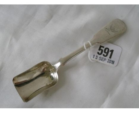 Exeter long handled caddy scoop 1844 by W.R.S.     