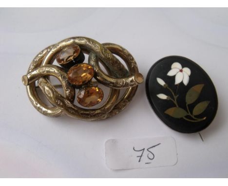 Two unusual vintage brooches      