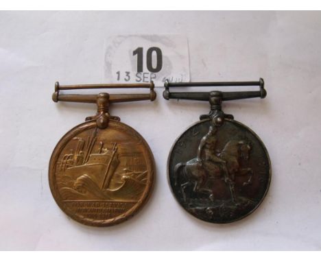 A Territorial Efficient medal to Pte F.C. Burgess  R. Hamps & four other medals      