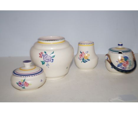 4 Pieces of Poole pottery