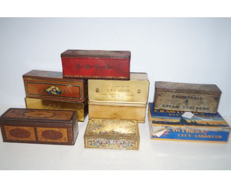 Group of vintage tins
