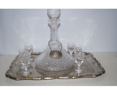 Decanter set with serving tray