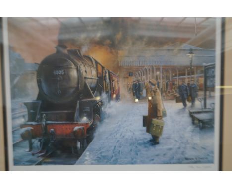Trevor R Owens Titled 'Christmas Leave' 1989 Limited Edition Signed Print