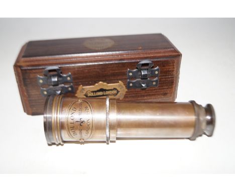 Boxed Brass Marine Telescope