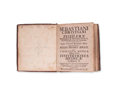 1687 | FULL ITEM TITLE: SEBASTIANI CHRISTIANI DE ZEIDLERN Philosophiae &amp; Medicinae Doctoris, PROFESSORIS PUBLICI PRIMARII