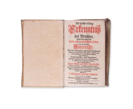 1715 | FULL ITEM TITLE: Die hochst-nothige Erkenntnis des Menschen, sonderlich nach dem Leibe und naturlichen Leben...von der