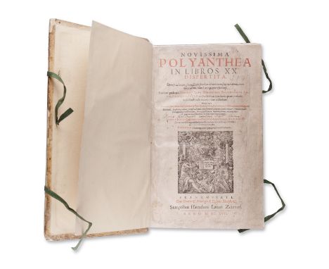 1717 | FULL ITEM TITLE: Novissima Polyanthea in libros XX dispertita | PUBLISHER: Francofurti, Haeredum Lazari Zetzneri | NUM