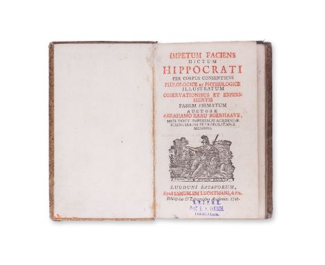 1745 | FULL ITEM TITLE: Impetum faciens dictum Hippocrati per corpus consentiens philologice et physiologice illustratum, obs