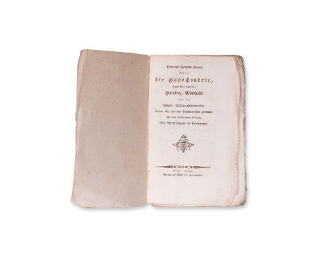 1799 | FULL ITEM TITLE: Giovanni Verardo Zeviani uber die Hypochondrie, hypochondrische Flatulenz, Windsucht und die ubrigen 