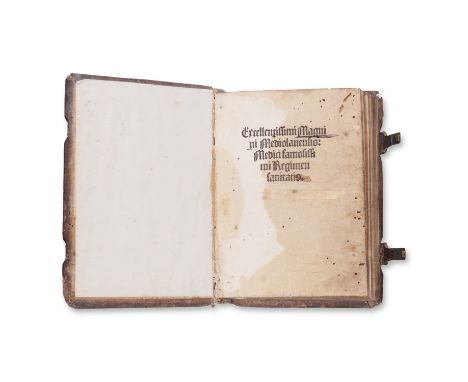 1503 | FULL ITEM TITLE: Excellentissimi Magnini Mediolanensis. Medici famosissimi Regimen sanitatis | PUBLISHER: Argentine, I