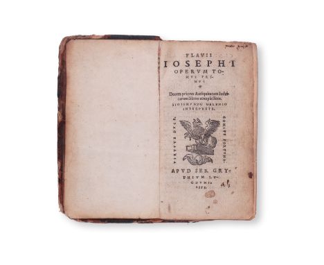 1555 | FULL ITEM TITLE: Flavii Josephi Operum Tomus primus. Decem priores Antiquitatum Iudaicarum libros complectens. | PUBLI