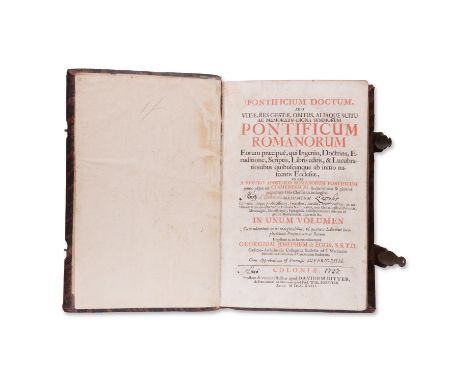 1718 | FULL ITEM TITLE: Pontificium Doctum, Seu Vitae, Res Gestae, Obitus, Aliaque Scitu Ac Memoratu Digna Summorum Pontificu