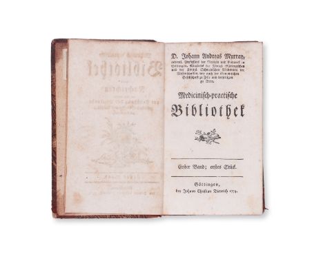 1775 | FULL ITEM TITLE: Medicinisch-practische Bibliothek worin Nachrichten von den neuesten zur Ausubung der Heilkunde gehor
