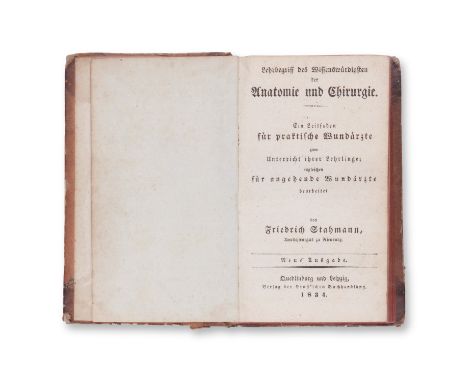 1834 | FULL ITEM TITLE: Lehrbegriff des Wissenswurdigsten der Anatomie und Chirurgie | PUBLISHER: Quedlinburg und Leipzig, Er