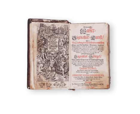 1680 | FULL ITEM TITLE: Artzneyische Wasser- und Signatur-Kunst Oder Beschreibung der furnehmsten teutschen Saur- und Gesundh