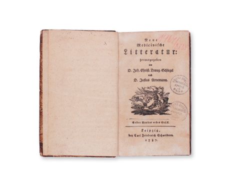 1787-1789 | FULL ITEM TITLE: Neue Medizinische Litteratur. Ersten Bandes erstes Stuck | PUBLISHER: Leipzig, Carl Friedrich Sc