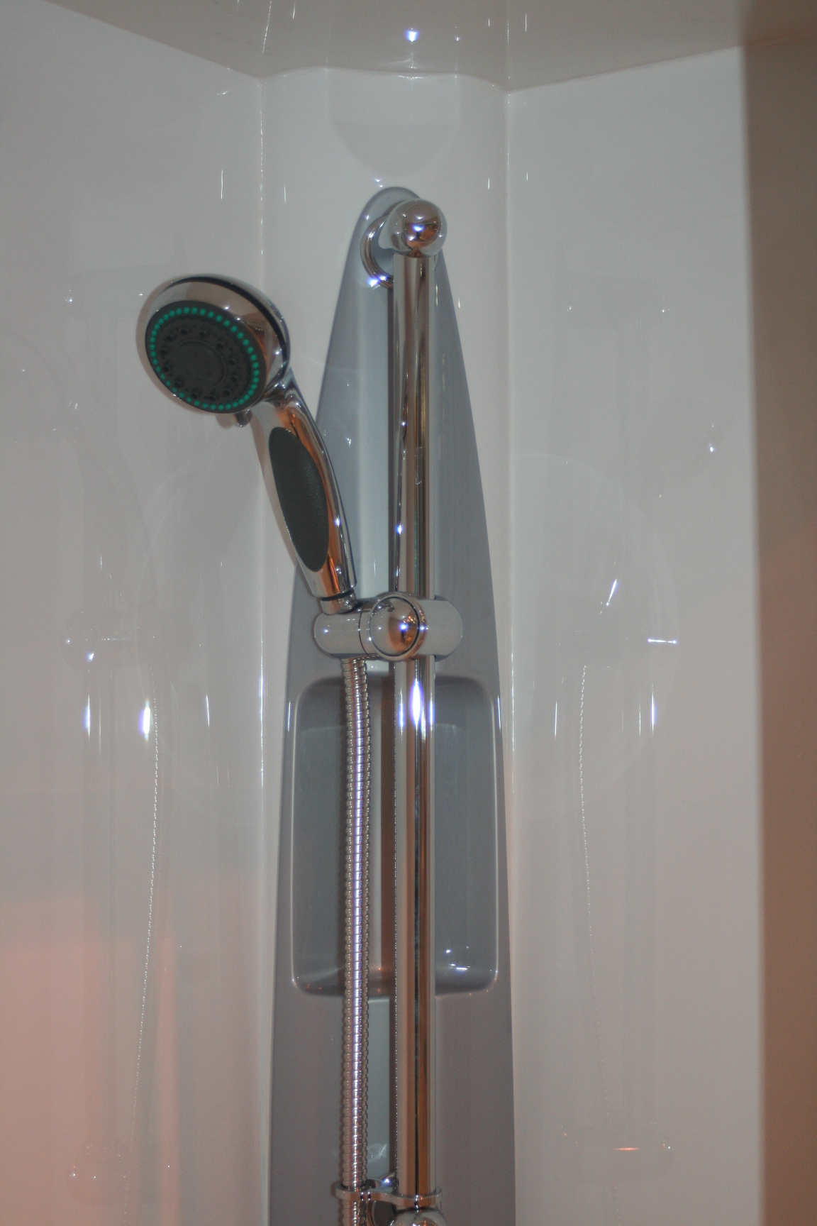 1 x PlasTech Shower Cubicle With Sliding Doors and Shower Kit For