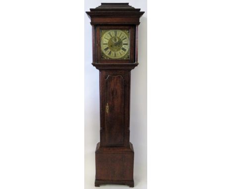 George Booth, Manchester - An 18th Century longcase clockWith brass 35cm square dial, with silvered Roman and Arabic chapter 