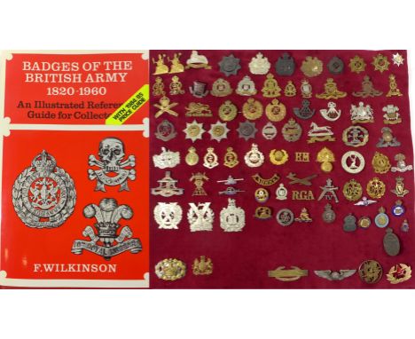 A collection of 83 Army cap badges, early to mid 20th CenturyRegiments to include the Cheshire Regiment, Royal Marines, Royal