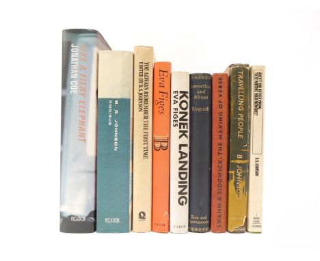 A collection of nine titles by and relating to the English experimental novelist and poet B.S. Johnson, including 'Aren't You