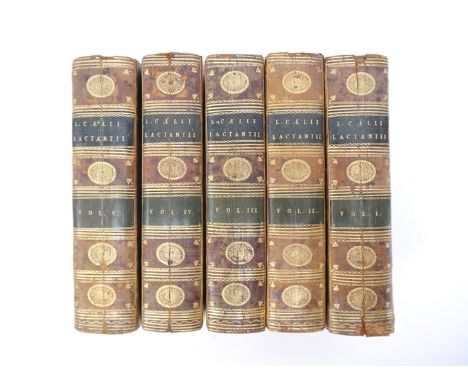 Lactantius: 'Divinarum Institutionum Adversus Gentes L. Caelii Lactantii Firmiani', Rome, Ex Typographia Angelo Rotilii, 1755