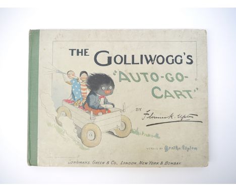 Florence K. Upton: 'The Golliwogg's "Auto-Go-Cart", [1901], coloured litho title + 31 full page coloured litho illustrations 