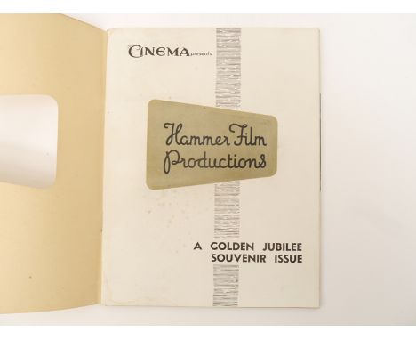 'Hammer Film Productions. A Golden Jubilee Souvenir Issue', supplement to 'The Cinema', September 1957, central 12pp section,