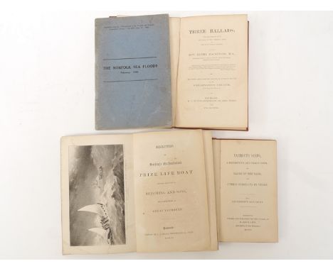 Three very scarce 19th Century Great Yarmouth seafaring/maritime/maritime disaster related titles, comprising: 'Description o