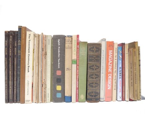 A collection on typography, printing etc, including 'The Monotype Recorder', 13 issues 1922-1937, each original printed wraps