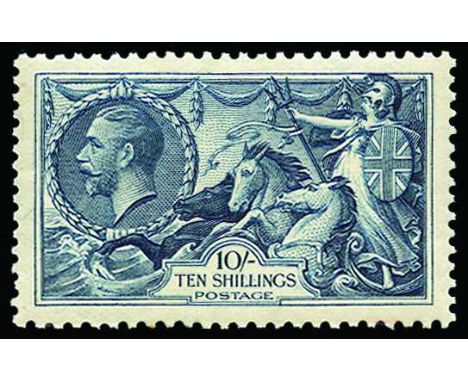 1934 Re-engraved Seahorses 2s6d to 10s (SG 450/3) u/m and well centred with usual light overall gum toning, fine, cat £1,000