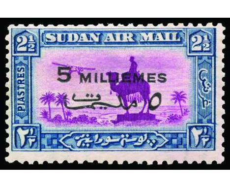 1938 Air 5m on 2½p magenta and blue, variety watermark sideways-inverted (top of G to right), a couple of shortish perfs at t
