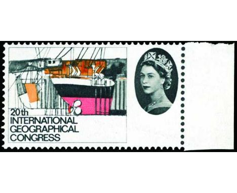 1964 International Geographical Congress 4d 'ordinary', error violet and red-brown omitted (SG 652c), u/m, only 80 examples d