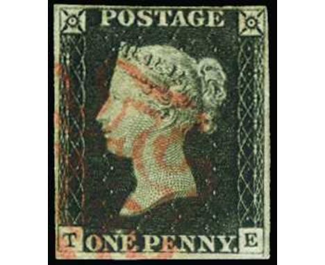 1840 1d black plate 2: TE close to good margins, used by light MC in red