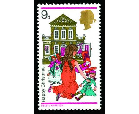 1968 Christmas 9d, error yellow omitted (SG 776a), u/m, two sheets of 120 discovered, cat £175