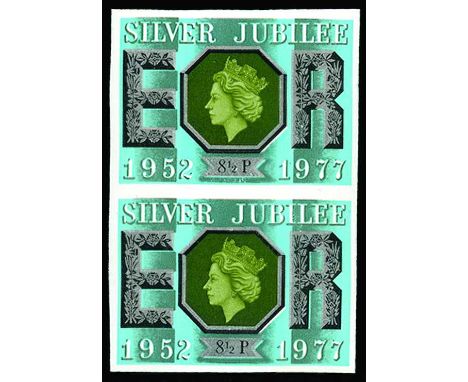 1977 Silver Jubilee 8½p error ' Imperforate vertical pair' (SG 1033a), fresh u/m, cat £1,200