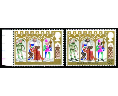 1973 Christmas 3½p, error grey-black omitted (SG 948a), u/m, around 200 were discovered, cat £600