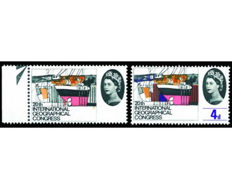 1964 Geographical Congress 4d (ordinary), error violet and red-brown omitted (SG 652c), only 80 existed, u/m, cat £550